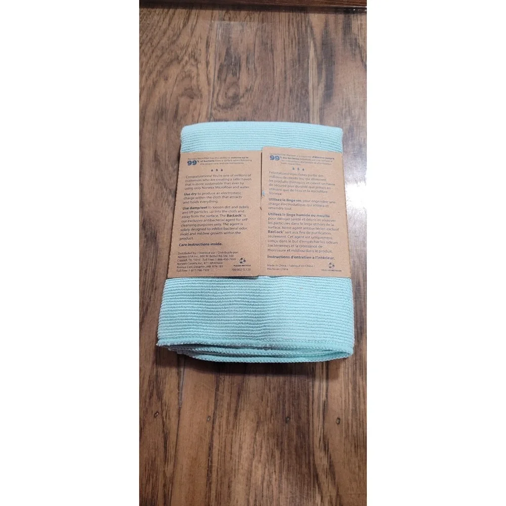 NEW NORWEX Envirocloth Sage Green Microfiber Multi Purpose Cleaning Cloth